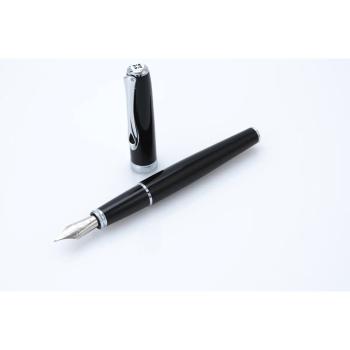 Preview: Diplomat Füllhalter Excellence A² lack schwarz chrom